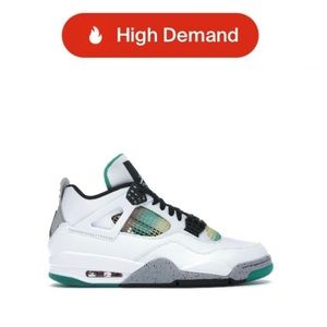 Jordan 4s retro Lucid Green Rasta